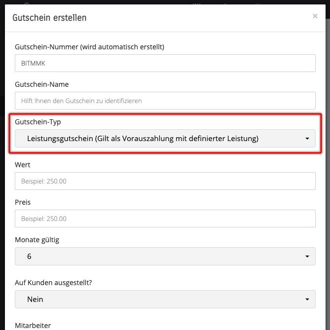 Unterscheidung von Wertgutscheine & Leistungsgutschein
